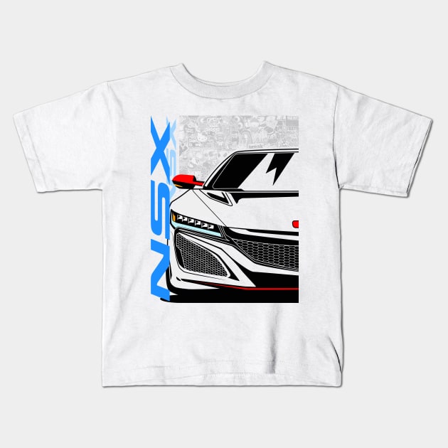 NSX 2017 Kids T-Shirt by gaplexio